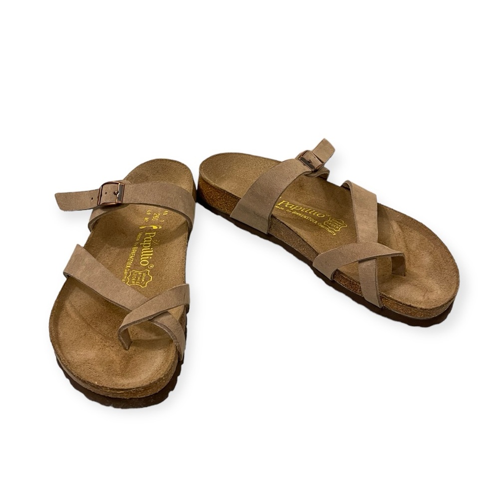 New!!!! Papillio Birkenstocks Tabora Silky Suede Taupe